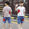 Cotton T-shirts Jeans Pants casual style summer dress for boys