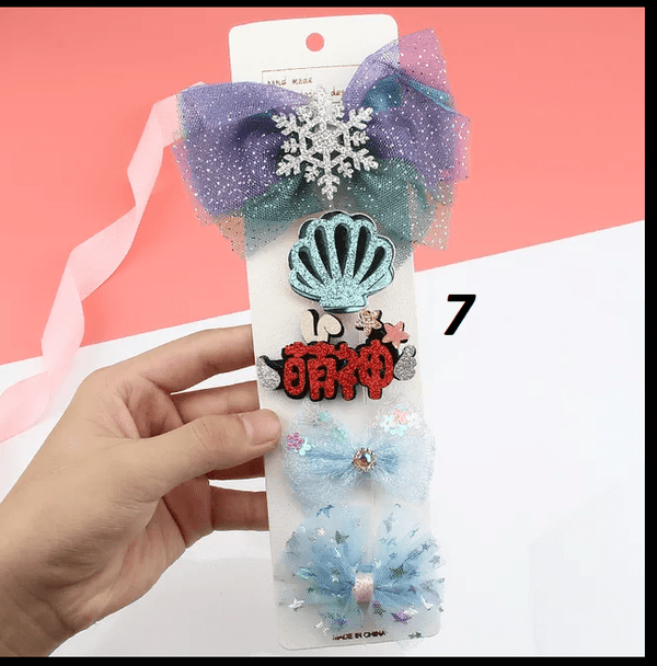 Snow&unicorn magic wand hairpin for girls
