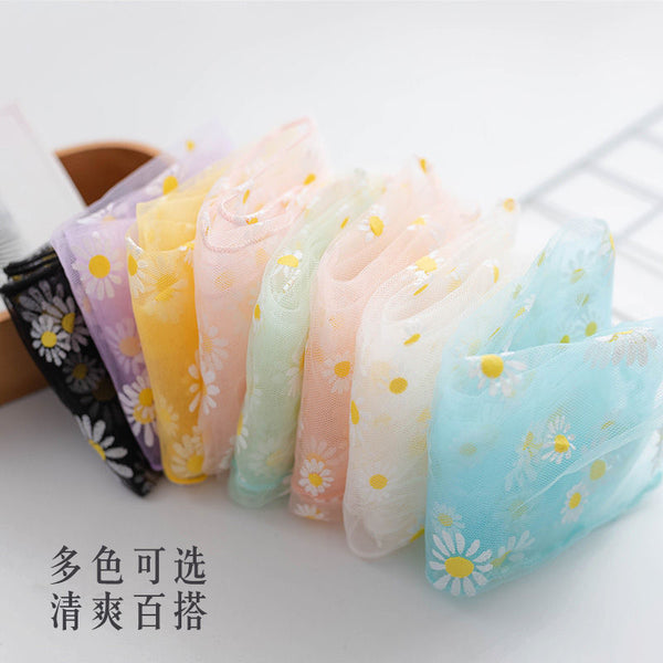 Transparent Net Thin Girls transparent flower socks mesh