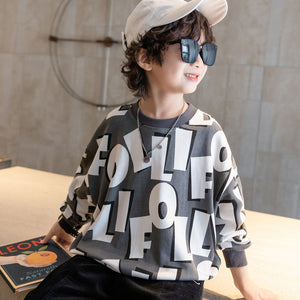 New casual sweatshirt+Pant two-pieces dress for boys