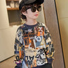 Sweats+trouser cortoon style dress for for boys and girls