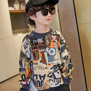 Sweats+trouser cortoon style dress for for boys and girls