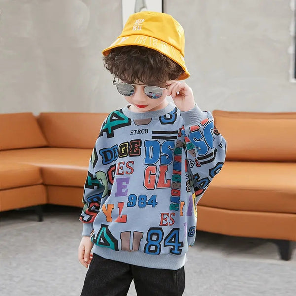 3984 Character top sweatshirt for boys and girls
