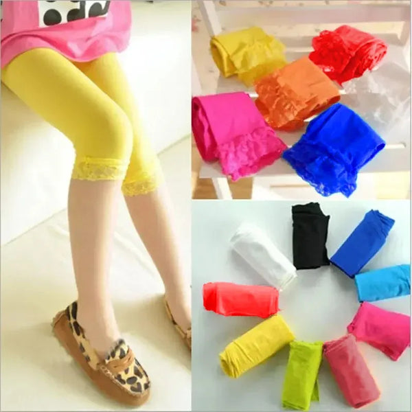 Lace hook+ pantyhose legging for girls