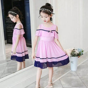 New summerc half sleeve birthday frock for girls