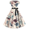 Casual floral print party dress for girls