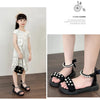 Casual pearl roman solid sandals for girls