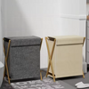 Household laundry basket with clothes storage large size