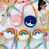 Donut round crossbody handbag adjustable strap for girls