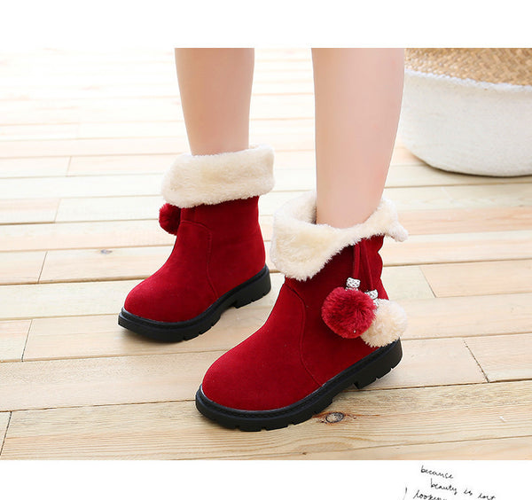 4368 Girls shoes boot warm comfort inside furr shoes for girls