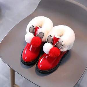 New shoes inside warm furr shoes for girls
