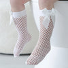 Knee high long mesh baby socks for girls