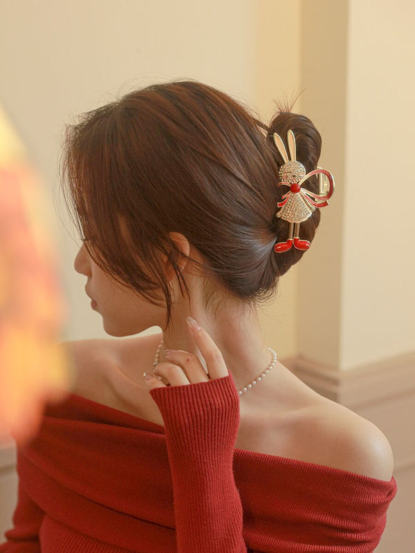 High grade glittering rhinestone hair clip for girls