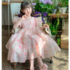 Western frock half sleeve floral printed frock for girls