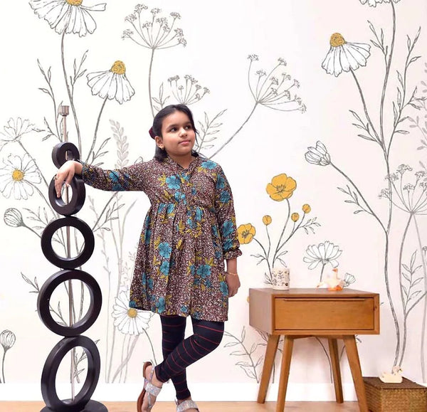 Stylish stretchable warm winter legging for girls