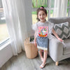 Unicorn style denim skirt ball gown dress summer dress for girls
