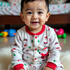 Cute baby boy, Christmas baby clothes, holiday infant wear, smiling baby for girls and boys