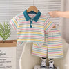 Boys cotton blended collar style shirt with short