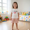 Half sleeve printed shirt and short dress for girls