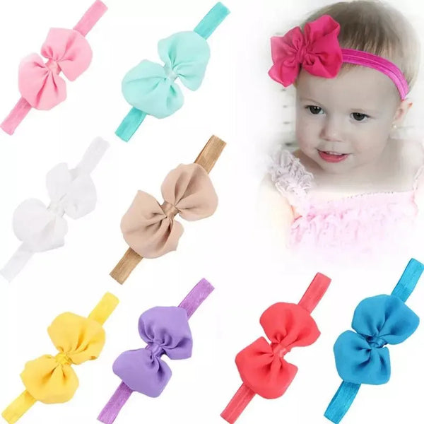 NYLON BOW HEADWEAR FOR GIRLS