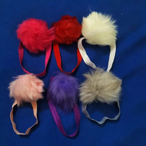 Fur head band for girls