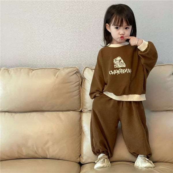Girls clothing two-piece suit little girl baby casual tracksuit for girls