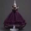 Infant clothing hook flower sleeveless long frock for girls