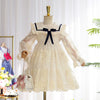 Infant clothing fairy outwear bow design princess frock for girls