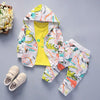 Boys clothes Pakistan boys hoodie jacket + shirt and trouser 3pcs set for boys