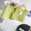Kids fashion sleeveless vest + short 2 piece dress for girls and boys