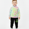 Cartoon print full sleeve shirt with trouser 2 pcs dress for girls and boys