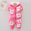 Kids fashion hoodie with pant casual dress for girls