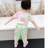 Baby products online hlaf sleeve printed shirt with trouser casual dress for girls