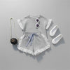 T-shirt lace short -sleeved with short lace style dress for girls