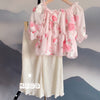 Girls clothes Pakistan flower print full sleeve shirt with pant dress for girls