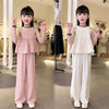 Girls clothes Pakistan summer outfit sleeveless top and trouser 2 piece dress for girls