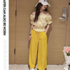 Infant clothing sleeveless top with pant 2 pcs dress for girls