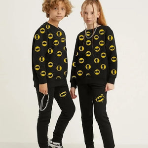 Batman print shirt with trouser dress for girls and boys