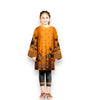 Girls 2 piece unstitched lawn suit with embroidery dress for girls