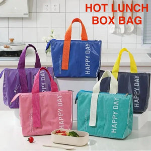 Hot and Cool Kids Lunch Fresh and Hot For Lon Time Large capacity waterproof bag for Kids picnic bag opening design