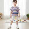 Summer Kid’s Short Sleeve T-shirt Classic Striped Top for Boys and Girls