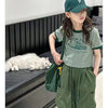 Western Dress short sleeve shirt with strainght leg pant dress 2 piece dress for girls