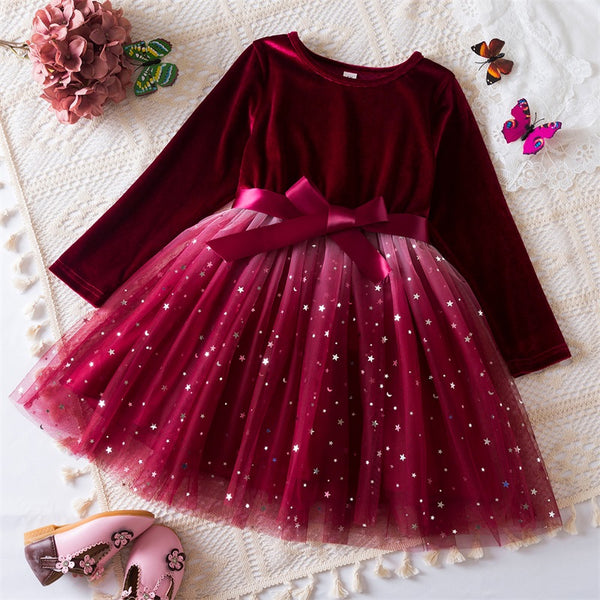 Kids clothing brands in pakistan winter long sleeve bow princess forck for girls